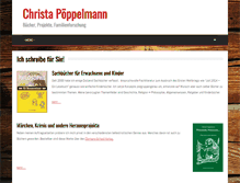 Tablet Screenshot of christa-poeppelmann.de